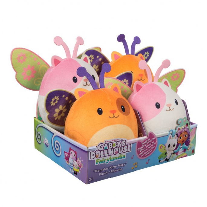 Къщата на куклите на Габи плюшен хамстер оранжев с звуци 14 см
