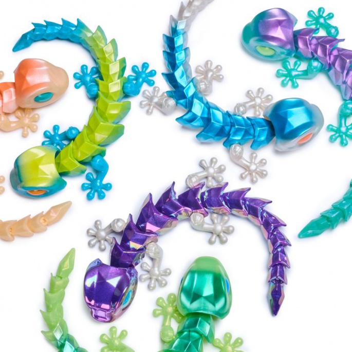 CrystaLynx Dragons гъвкава гекон 30 см