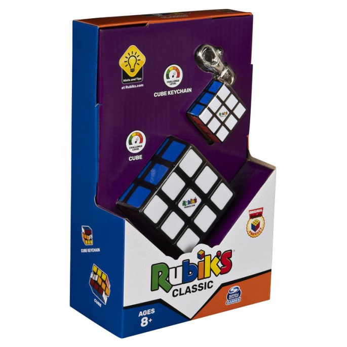 Кубче рубик комплект класик 3x3 + висулка