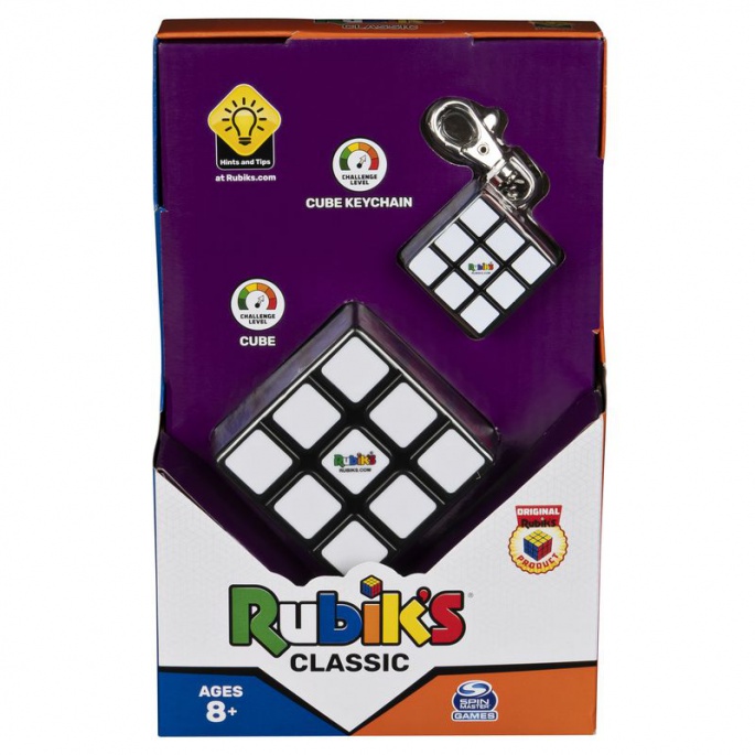 Кубче рубик комплект класик 3x3 + висулка