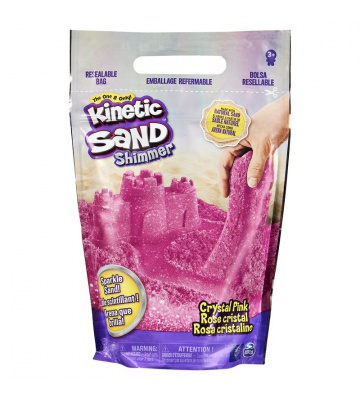 Kinetic Sand опаковка от блестящ розов пясък 0,9 кг