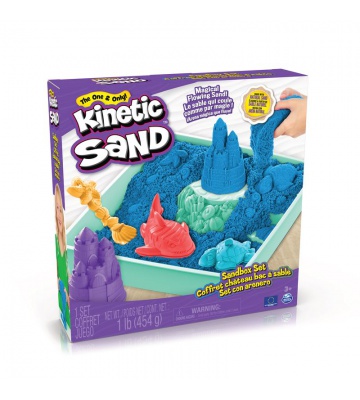 Kinetic Sand кутия с подложка синьо
