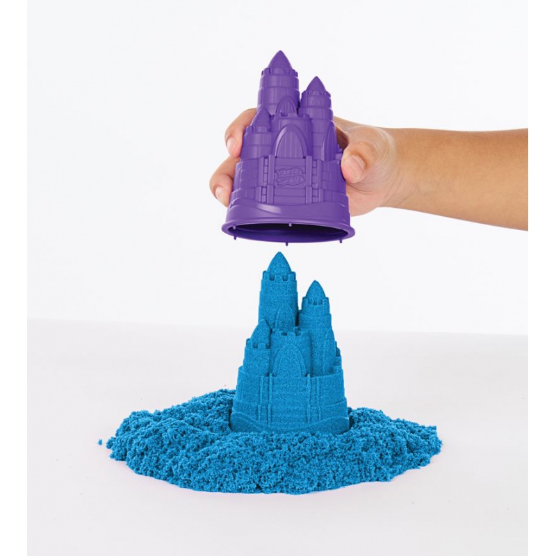 Kinetic Sand кутия с подложка синьо
