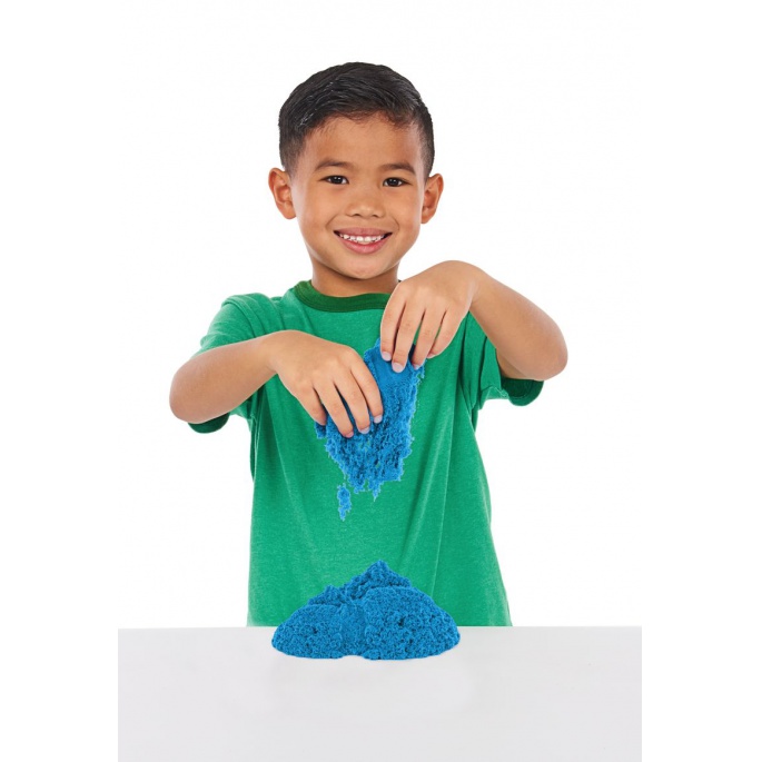 Kinetic Sand кутия с подложка синьо