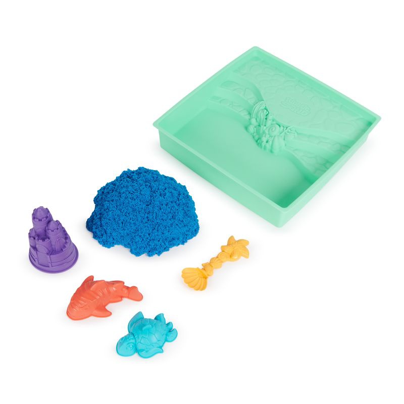 Kinetic Sand кутия с подложка синьо