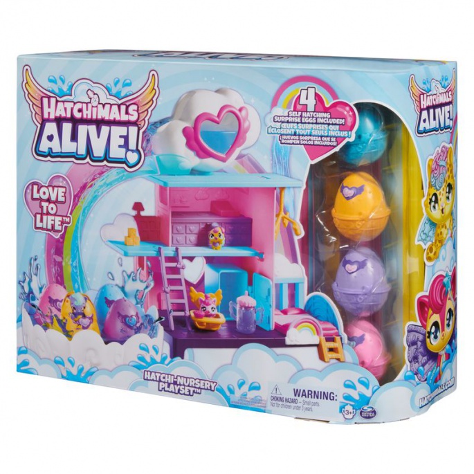 Hatchimals игрален комплект дъгов свят / излюпване във вода
