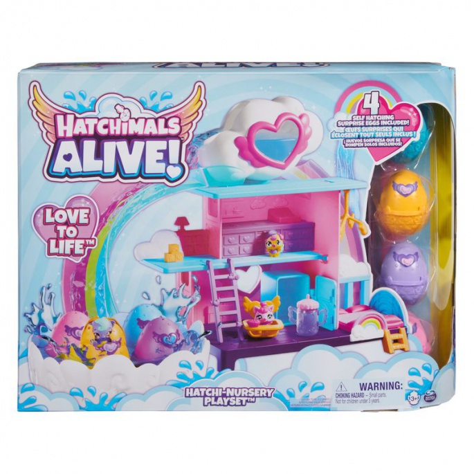 Hatchimals игрален комплект дъгов свят / излюпване във вода