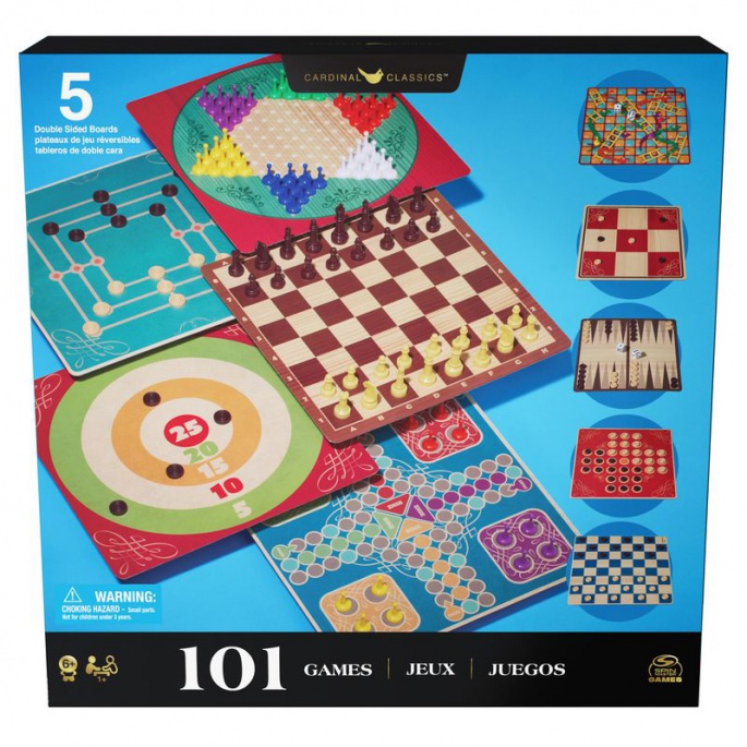 Spin Master Games 101 класически настолни игри син