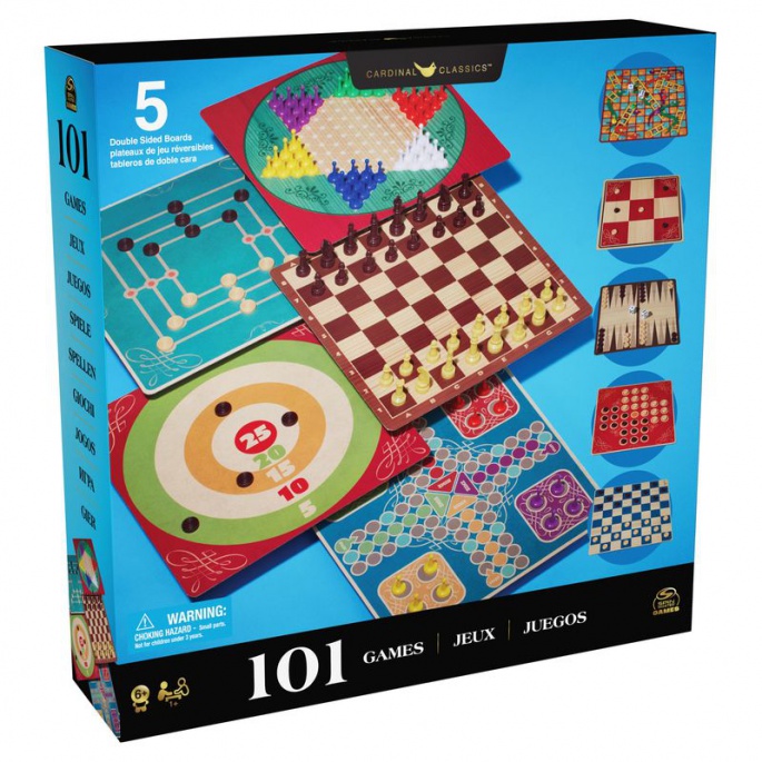 Spin Master Games 101 класически настолни игри син