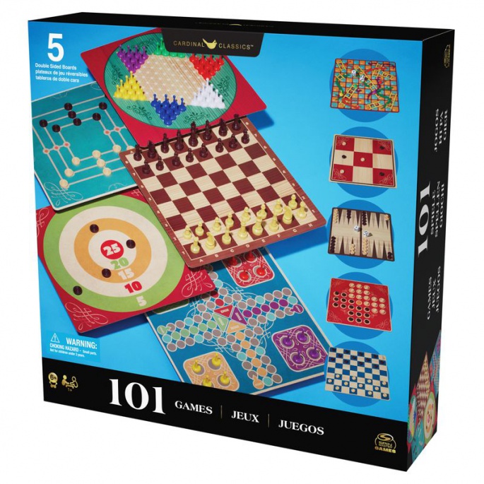 Spin Master Games 101 класически настолни игри син