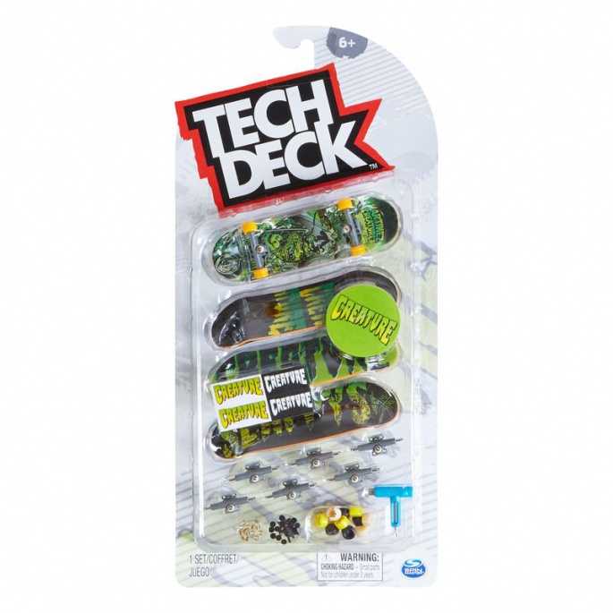 Tech Deck fingerboard четири пакета Creature