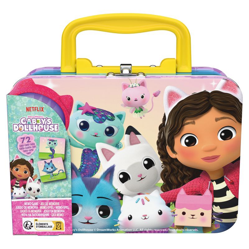 Spin Master Games Gabby's Dollhouse паметна игра в метална кутия