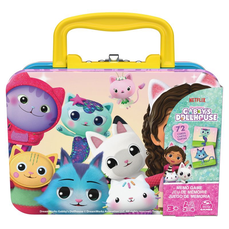 Spin Master Games Gabby's Dollhouse паметна игра в метална кутия