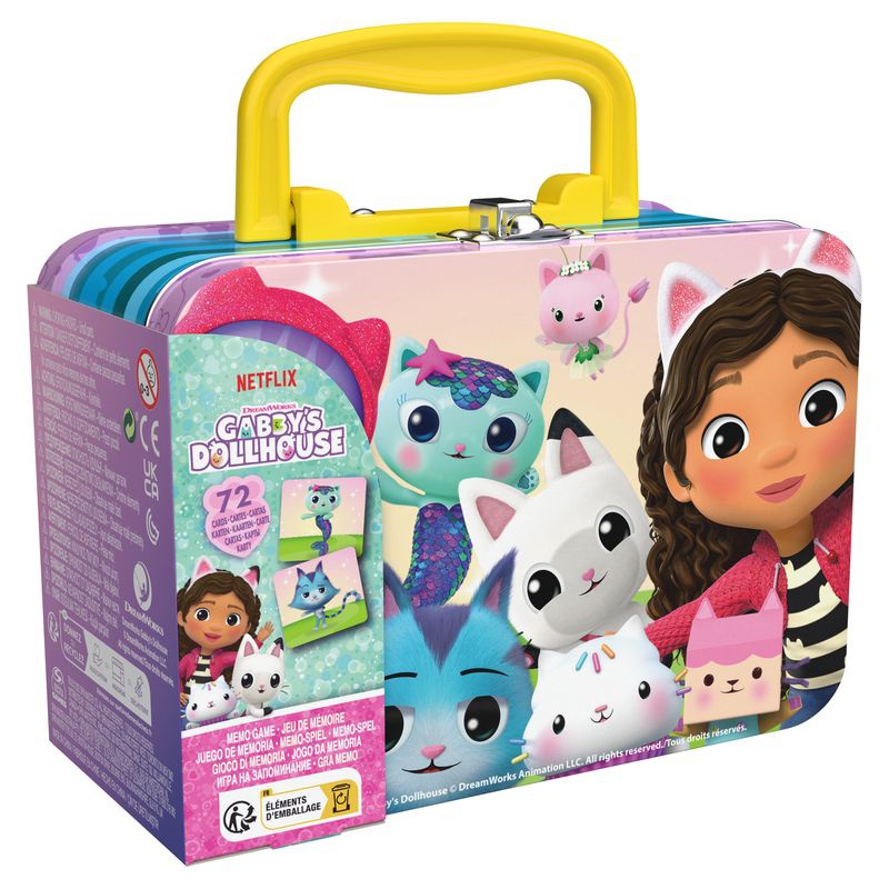 Spin Master Games Gabby's Dollhouse паметна игра в метална кутия