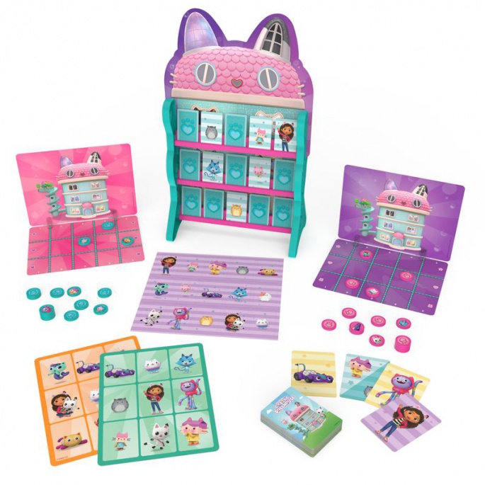 Spin Master Games Gabby's Dollhouse пълен с игри 8в1