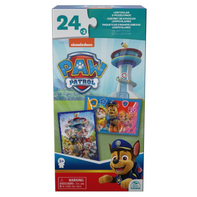 Spin Master Games Пес патрул лентикулярни пъзели 2x24 парчета