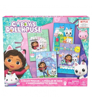 Spin Master Games Габи и нейната магическа къща дървени пъзели 4 картини