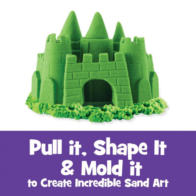 Kinetic Sand опаковка от зелен пясък 0,9 кг