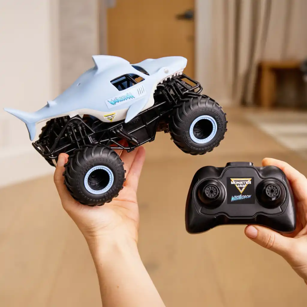 Създайте собствено Monster Jam рали, пълно с трикове.