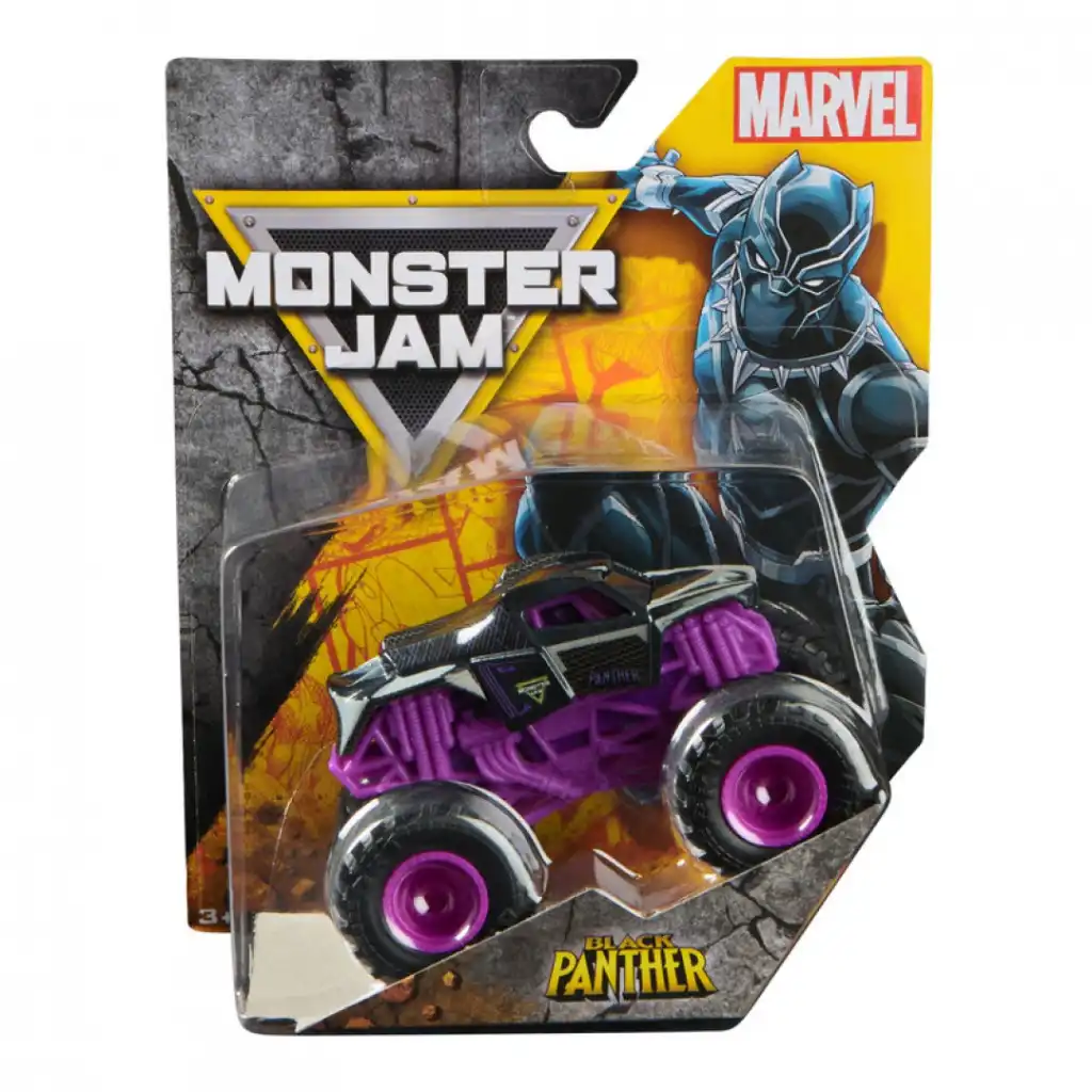 Изживейте героични изпълнения с monster truck Black Panther.