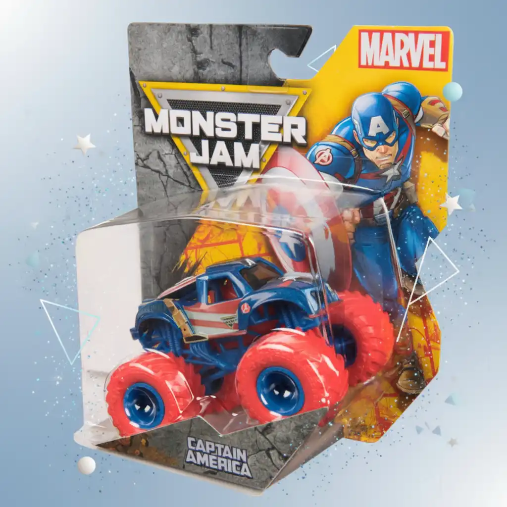 Разширете колекцията си с уникално съчетание на Marvel и Monster Jam.