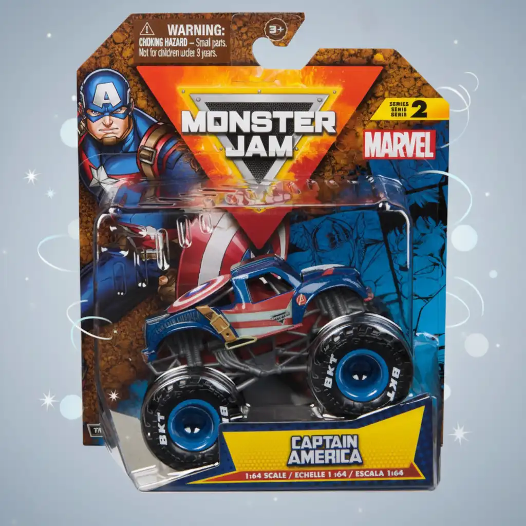 Преживейте епични приключения с легендарния Отмъстител в Monster Jam арена.
