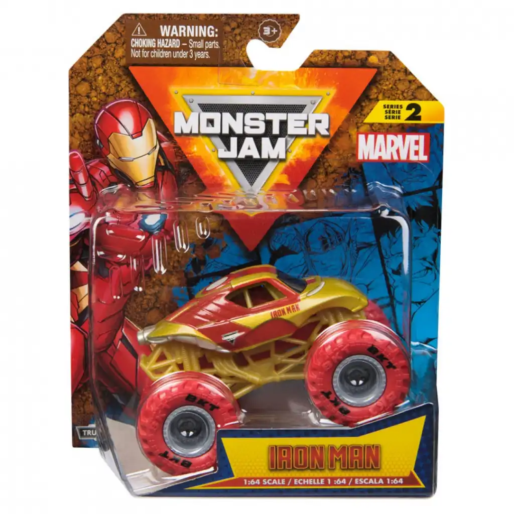 Подробна изработка на метален monster truck с автентични елементи.