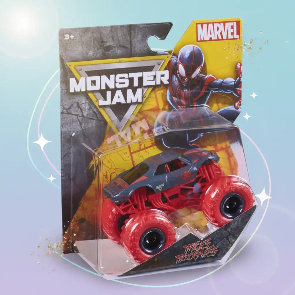 Изпитайте безкрайния екшън със супергеройски Monster Truck.