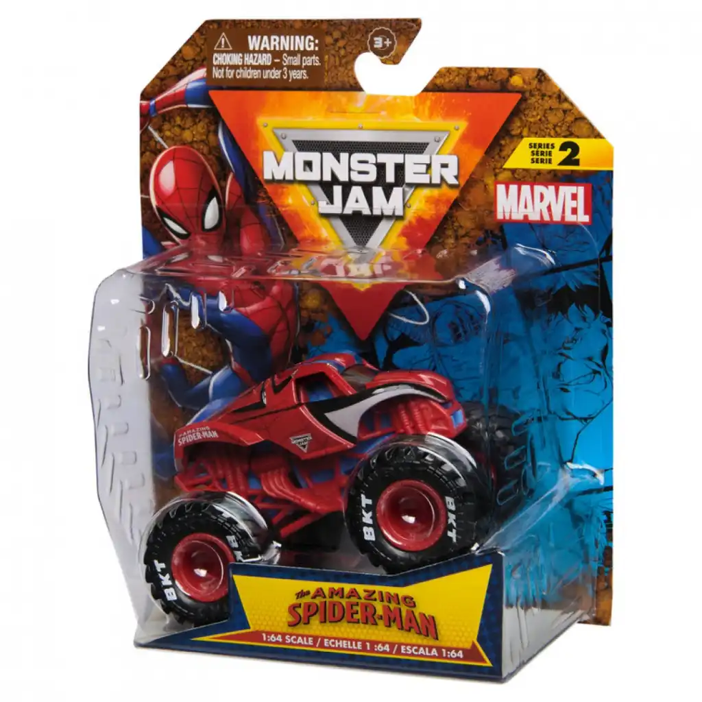 Изживейте безкрайно действие с monster truck в цветовете на Spider-Man!