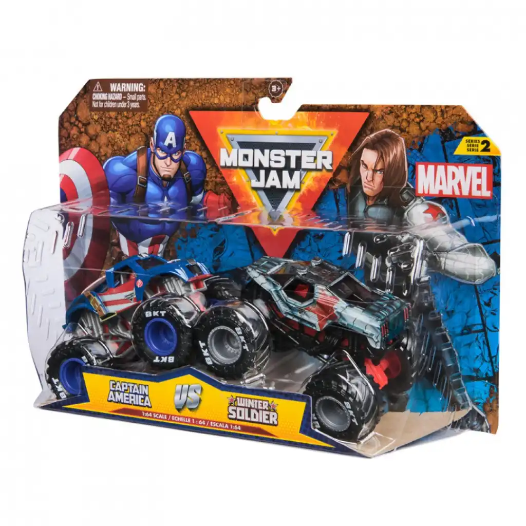 Развихрете невероятно действие с легендарните Monster Trucky на Marvel.