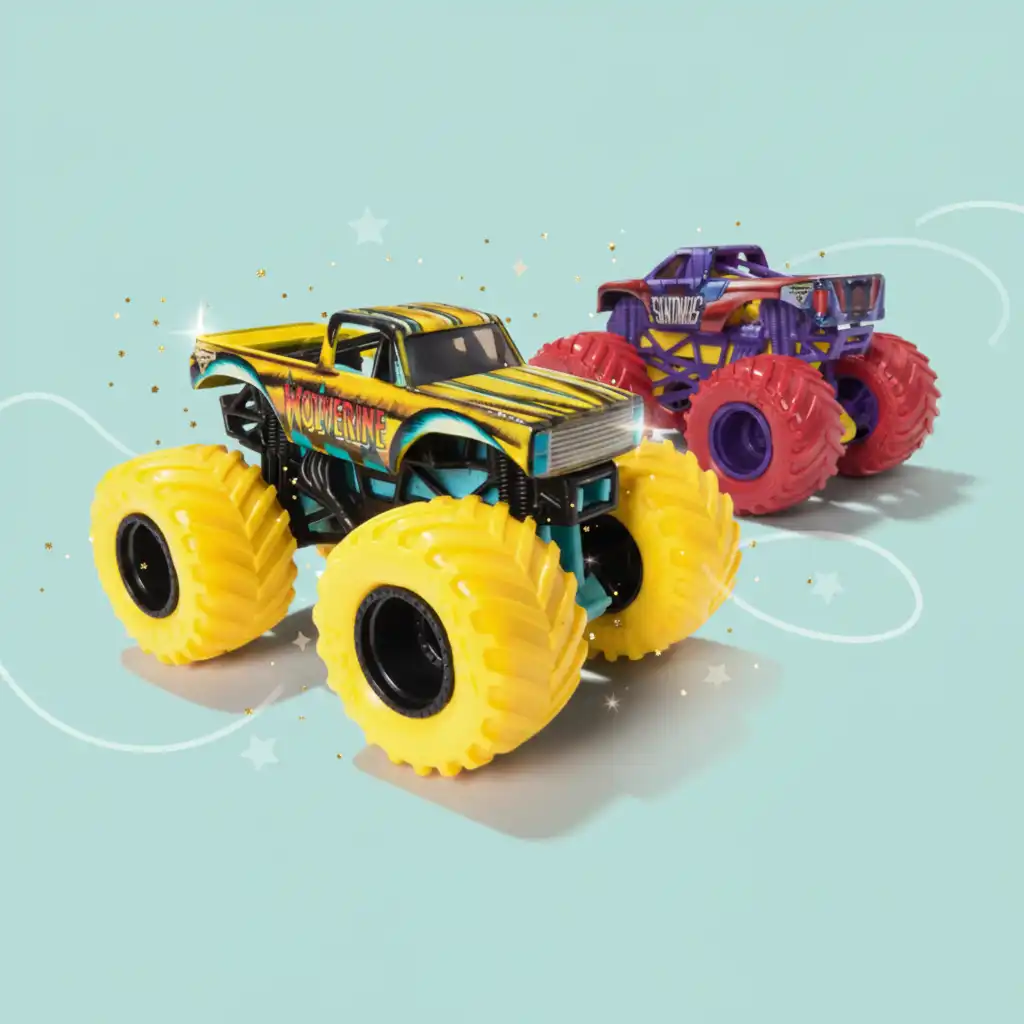 Създайте собствено каскадьорско шоу с камионите на Monster Jam.