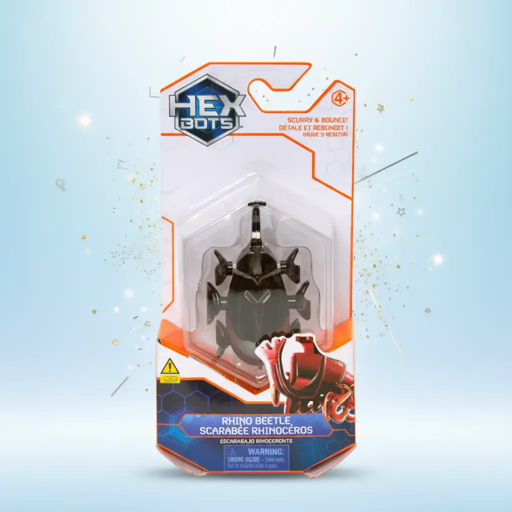 Изживейте безкрайно забавление с лазещия робот Rhino Beetle.
