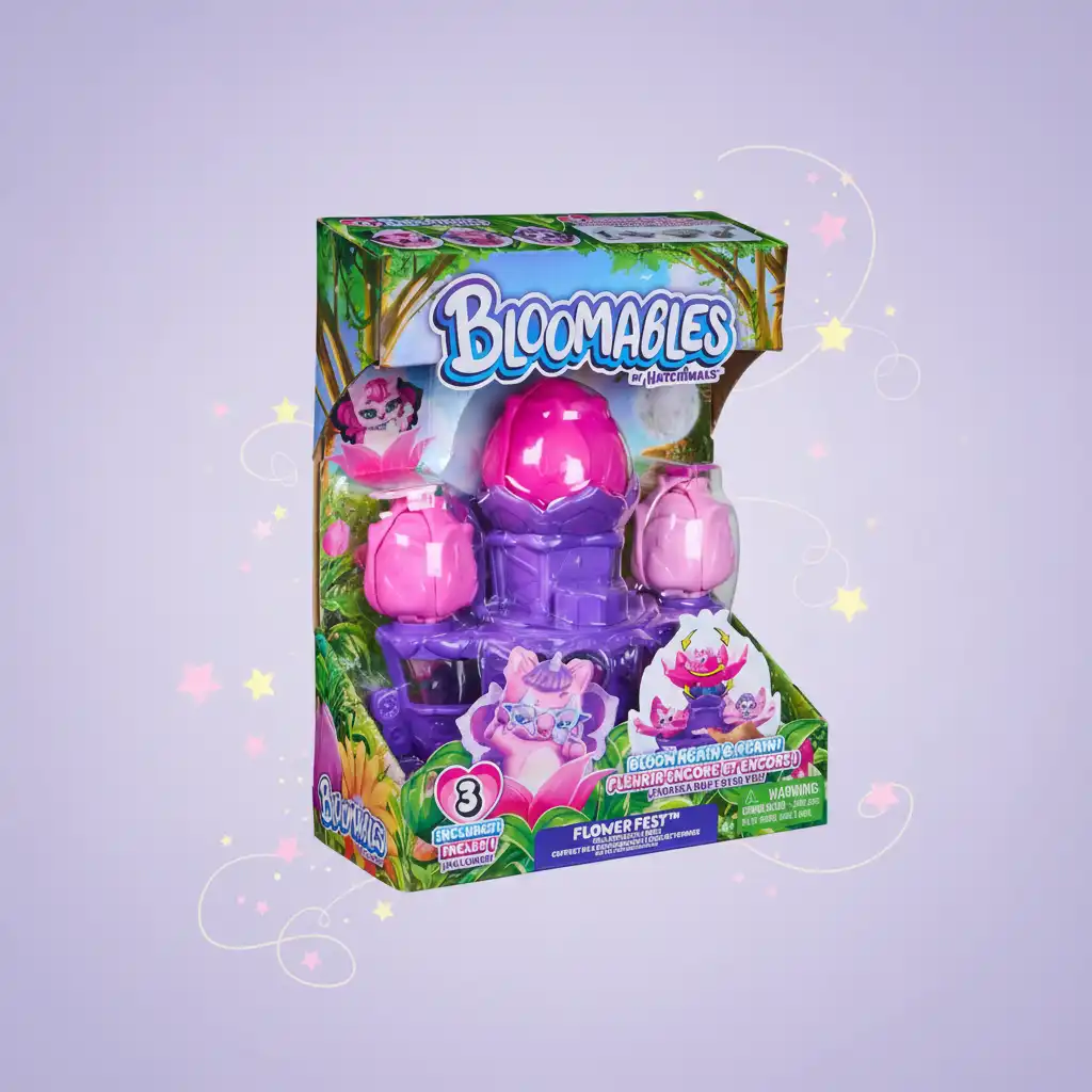 Изживейте магическото разцъфтяване и открийте скритите фигури Hatchimals на сцената.