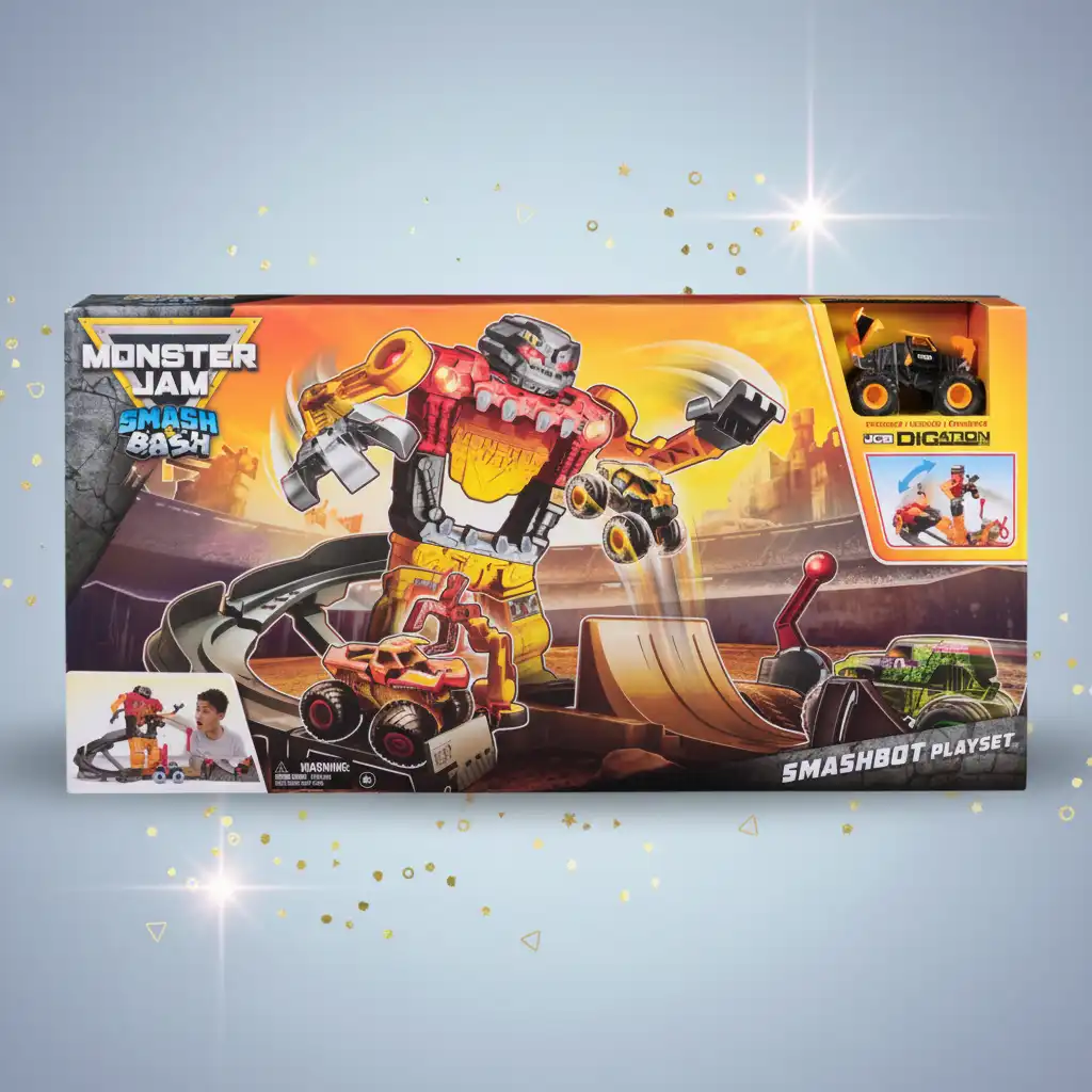 Изживейте неподправено Monster Jam действие, пълно с смачкване и блъскане!