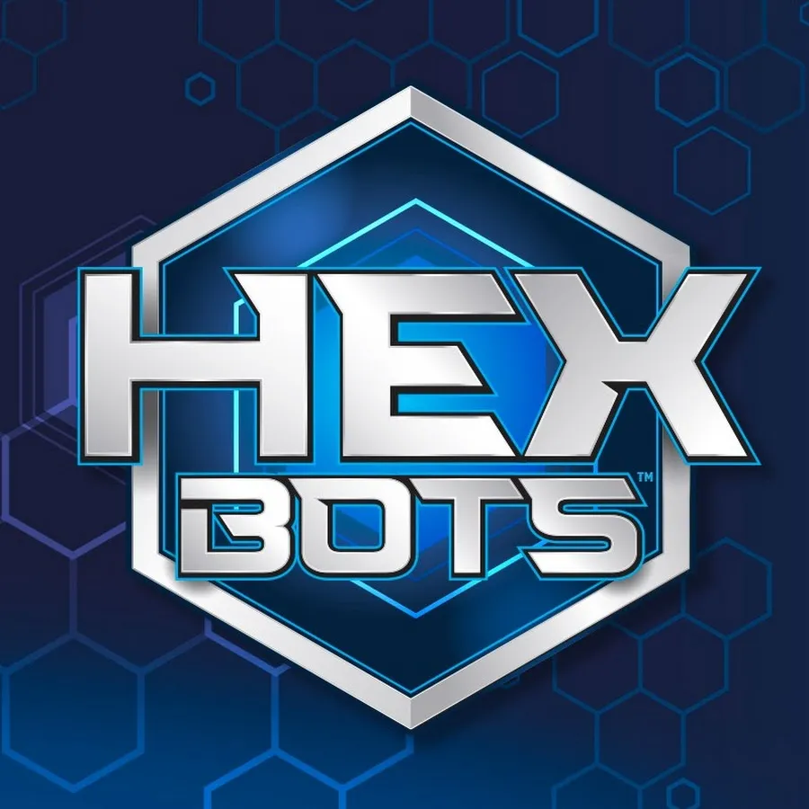 Официално лого на Hex Bots RC тарантула, катереща се по стените